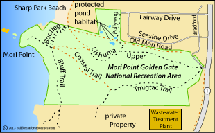 Mori Point map, Pacifica, CA