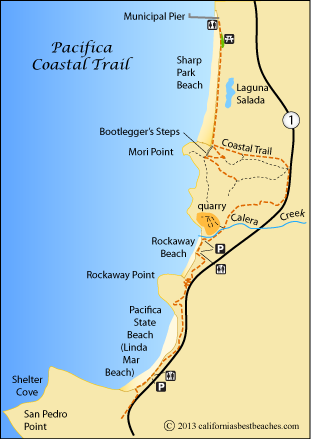 Pacifica Coastal Trail  map, Pacifica, CA