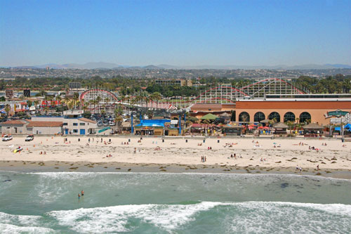 Belmont Park at Mission Beach, San Diego County, CA