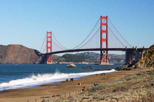 Golden Gate Bridge from Baker Beach, San Francisco, CA
