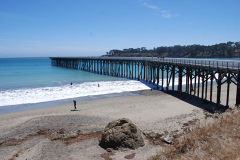 Pier at William R. Hearst Memorial State Beach, San Luis Obispo County, CA