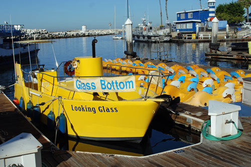 Glass bottom boat rides at Redondo Beach,  CA