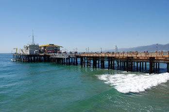 Santa Monica pier, Los Angeles County, CA