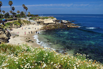La Jolla Cove Beach, San Diego County, California