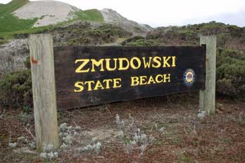 Zmudowski Beach Sign, CA