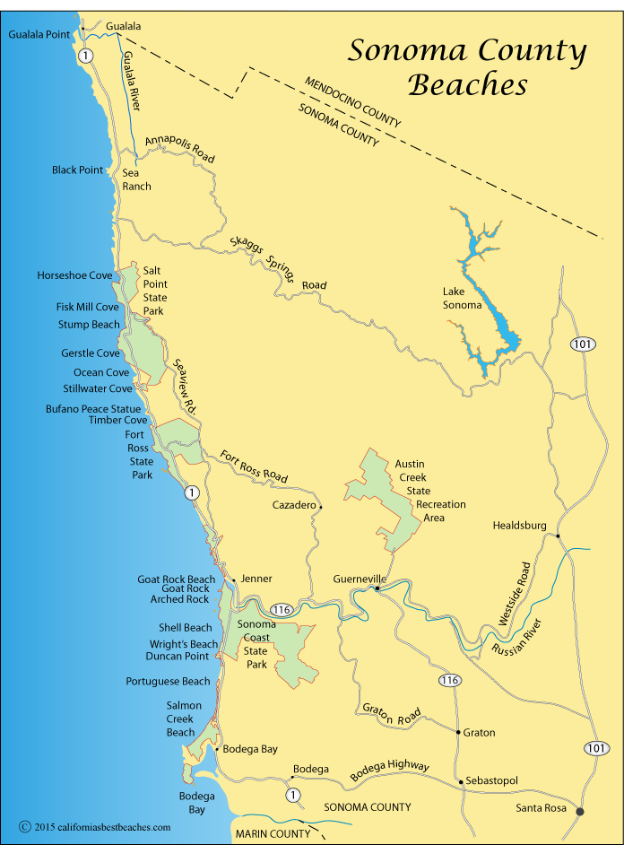 Sea Ranch and Gualala Point Directions